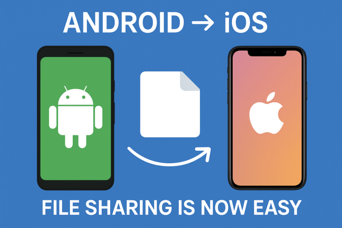 Android to iOS file sharing