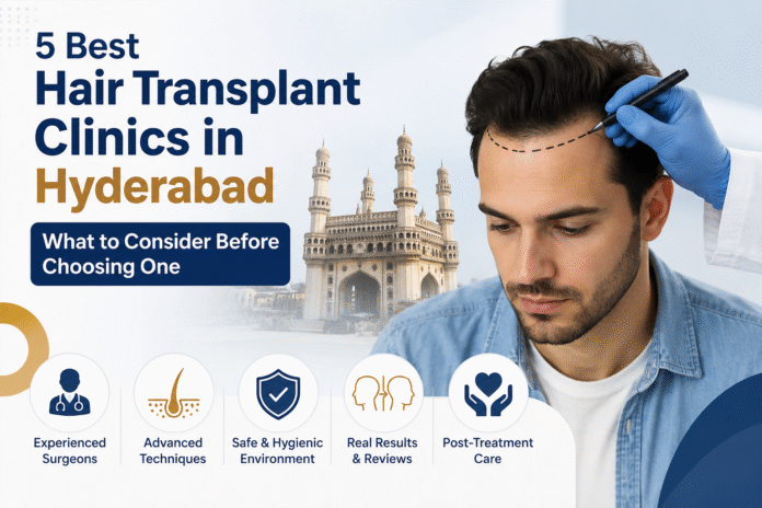 5 Best Hair Transplant Clinics in Hyderabad
